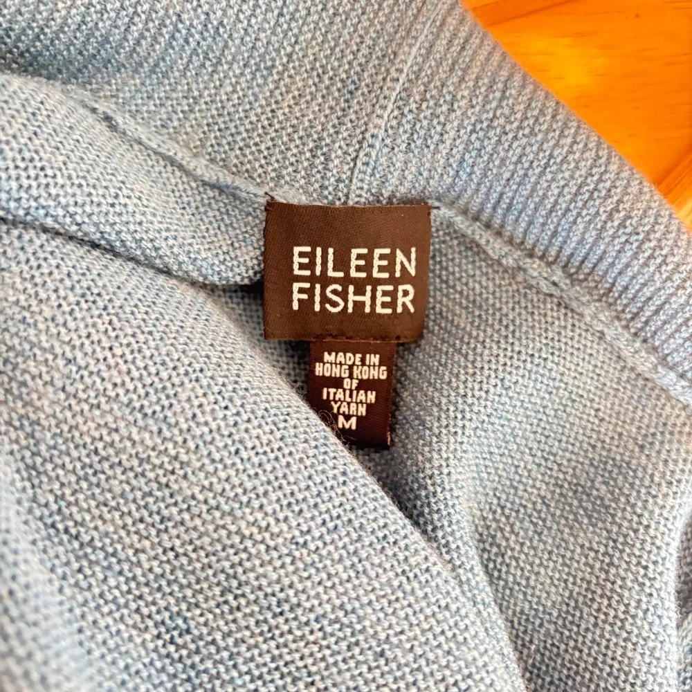 Eileen Fisher 100% Merino Wool Cardigan Blazer Size Medium - Picture 3 of 4